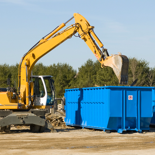 how many times can i have a residential dumpster rental emptied in Aurora Center SD